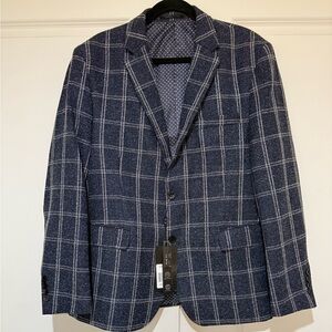 TR PREMIUM PLAID BLAZER SZ XL/44 NWT Slim Fit
